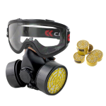 成楷科技（CK-Tech）  CKH-1006+134+1013*6 防毒面具防农药喷漆 面具+眼镜+滤盒组合