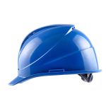 星工（XINGONG）安全帽ABS透气型防砸抗冲击电力绝缘领导监工工地建筑工程帽施工劳保头盔免费印字 蓝色XGA-6按键