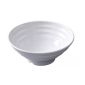 斯格达 瓷白餐具内外螺纹碗密胺 牛肉拉面碗面馆专用大号7寸