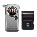 雨沃  CA2000打印款酒精测试仪吹气式充电款高灵敏度酒精检测仪便携式酒驾测量-1