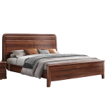 兮家床 JF805#双人床实木床现代中式大床1.8米床带弹簧棕垫 1800*2160*1180