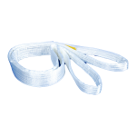 泰州全力 聚酯纤维白色扁平两头扣吊带（5t） 100*15*3300*350/350;材质:涤纶