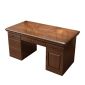 洛港 03款胡桃色新中式木质书桌家用办公桌写字台 1200*600*750