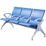 洛港 pu板三人位蓝带扶手候诊椅机场等候椅 1820*680*840