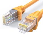 秋叶原  QS2619CT0D5J六类网线 CAT6类千兆高速电脑路由器宽带连接线 工程家用双绞非屏蔽成品跳线 橙0.5米