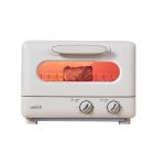 倾厨 日本家用迷你电烤箱 多功能小烤箱 9升网红烤箱 机械式操作精准控温烘焙智能 白色HMT0A001(G)