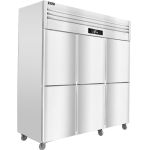 圣托（Shentop） 冷藏冷冻双温立式冷柜 厨房冷藏柜保鲜展示柜 六门冰柜商用大型冰箱 STLN-GS36