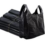 澳佳杰 背心式垃圾袋黑色宽32*高52共100只背心马甲袋打包方便袋收纳袋