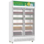 圣托（Shentop） 冷藏柜展示柜商用冰柜 水果保鲜柜超市啤酒柜 双门饮料柜立式商用冰箱 STLW-ZC2