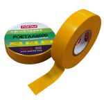 颇尔特（POETAA） 优质PVC电气绝缘胶带POETAA6600 黄色 18mm*0.18mm*20m