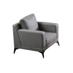 沃思 WS-X977西皮-单人位 现代简约办公沙发接待室会客区商务西皮沙发 900*800*860