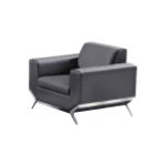 沃思 WS-X928西皮-单人位 现代简约办公沙发接待室会客区商务西皮沙发 1000*850*830