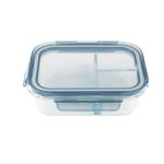 梦庭保鲜盒MT0369硼硅耐热玻璃  三格方形1040ml 单位：（个）