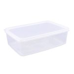 斯贝戈长方形带盖透明加高冰箱收纳盒冷冻食品密封盒子商用保鲜盒加高大号/45*30*24cm