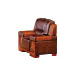 沃思 X935西皮-单人位 现代简约办公沙发接待室会客区商务西皮沙发 1200*950*950