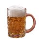斯格达 有柄啤酒杯400ML 小麦玻璃啤酒杯精酿有柄扎啤杯果汁杯
