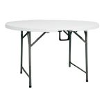 洛港 1.83米折叠白色折叠圆桌餐桌家用大圆桌吃饭桌拆叠桌 1800*1800*750