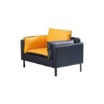 沃思 WS-X895西皮-单人位 现代简约办公沙发接待室会客区商务西皮沙发 980*800*850