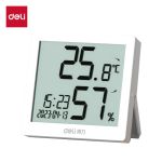 得力(deli)  LCD电子温湿度计带闹钟功能 8813