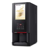 德玛仕（DEMASHI） 速溶咖啡机商用 全自动商用饮料机 奶茶豆浆果汁饮水一体机双料缸SML-F201S