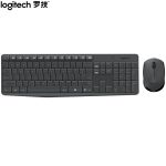 罗技（Logitech）MK235无线键鼠套装电脑键盘全尺寸带无线2.4G接收器黑灰色