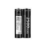 雷摄（LEISE） USB-Type-C充电锂电池 18650锂电池 2500mAh大容量 3.7V (2节)盒装