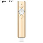 罗技(Logitech) Spotlight 无线演示器 演讲笔 放大聚焦液晶屏可显 (金色)