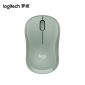 罗技（Logitech）M221 轻音鼠标 办公鼠标 对称鼠标 带无线微型接收器 薄荷绿