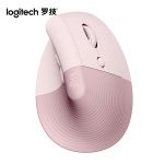 罗技（Logitech）Lift人体工学鼠标 垂直鼠标 带Logi Bolt接收器 粉色