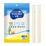 优奥（YOUAO） 一次性卫生筷50双方便筷独立包装家用野营卫生竹筷