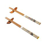 双枪（Suncha） 筷子天然原竹筷子公筷健康分食筷家庭分类精选竹筷子餐具6双套装 KZ1664