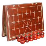 玛锐恩 红花梨木象棋5.8cm+木质折叠棋盘