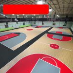玛锐恩 室内篮球场地胶pvc塑胶运动地板枫木4.5mm/㎡
