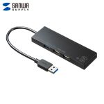 山业（SANWA）USB集线器 USB3.1*1 USB2.0*2 带读卡器 USB-3HC316BK