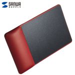 山业（SANWA）MPD-GELPHR TPU鼠标垫 带腕托 加高款红色加高2.25cm