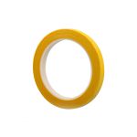 琦域 5S桌面标识彩色划线PVC定位胶带 3mm*66米 黄色（卷）