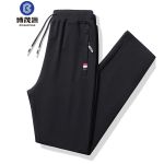 博茂源 男款夏季运动裤宽松直筒休闲裤HD1736黑色4XL码