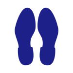 琦域 脚印标贴 宽8.7cm 长24cm 蓝色（只）