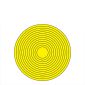 琦域 压力表防水防潮标签 黄色1/4圆弧 50MM（贴）
