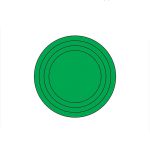 琦域 压力表防水防潮标签 绿色整圆弧 50MM（贴）