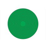 琦域 压力表防水防潮标签 绿色整圆弧 150MM（贴）