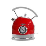 思迪乐（CiDyLo） 恒温热水壶一体开水壶 家用恒温智能保温全自动温度显示 球型复古304电热水壶 大红色 YK823NT常规款