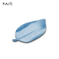 TAIC钛度 纯钛树叶餐碟碟子盘子家用健康简约创意水果牛排西餐具 莫奈·瀚海蓝TSYD-T225