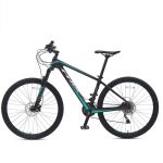 凤凰（Phoenix） 27.5寸FNIX系列山地自行车禧玛诺碳纤维赛车气压叉版XOM黑绿色