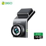 360 行车记录仪 G300 3k+128G内存卡 升级版 3K高清拍摄星光夜视