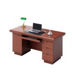 思蒂伯格Steelbox 实木贴皮办公桌简约老板桌家用油漆书桌电脑桌写字桌 1600*800*760