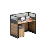洛港 一字型单人位含柜不含椅办公室简约现代员工工位屏风卡位办公桌 1200*600*1100