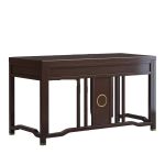 洛港 单书桌新中式木质书桌现代轻奢禅意书法桌办公桌 1400*700*760
