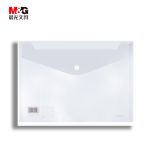 晨光(M&G) 文具A4白色透明纽扣袋 按扣袋 办公文件袋学生试卷收纳档案袋资料整理收纳袋 10个装ADM929H6