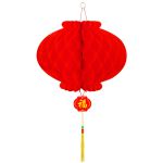 玛锐恩 春节绸缎折叠灯笼40#直径35厘米（10个灯笼）